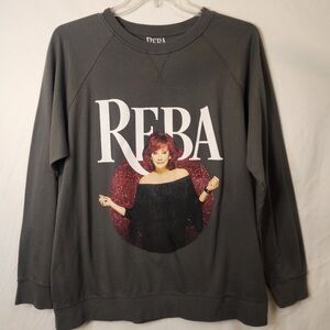 Reba McEntire 2022 Tour Gray Sweatshirt  Cities on the back